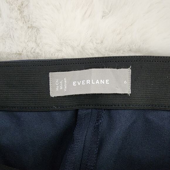 Everlane Navy Blue The Side Zip Stretch Cotton Work Pant - Picture 7 of 13